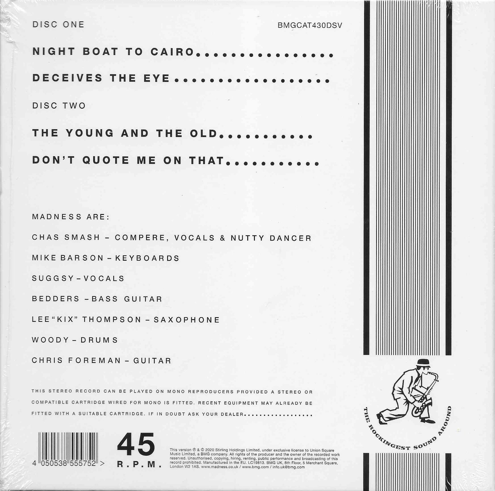 Back cover of BMGCAT430DSV